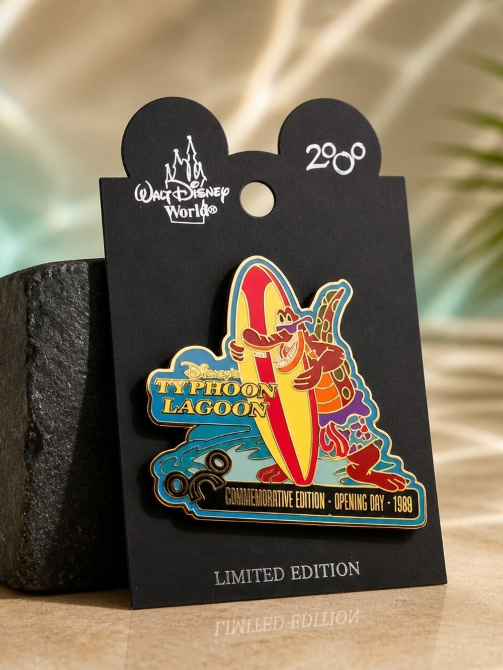 Walt Disney World Typhoon Lagoon Opening Day Surfing Croc Pin - Multicolor